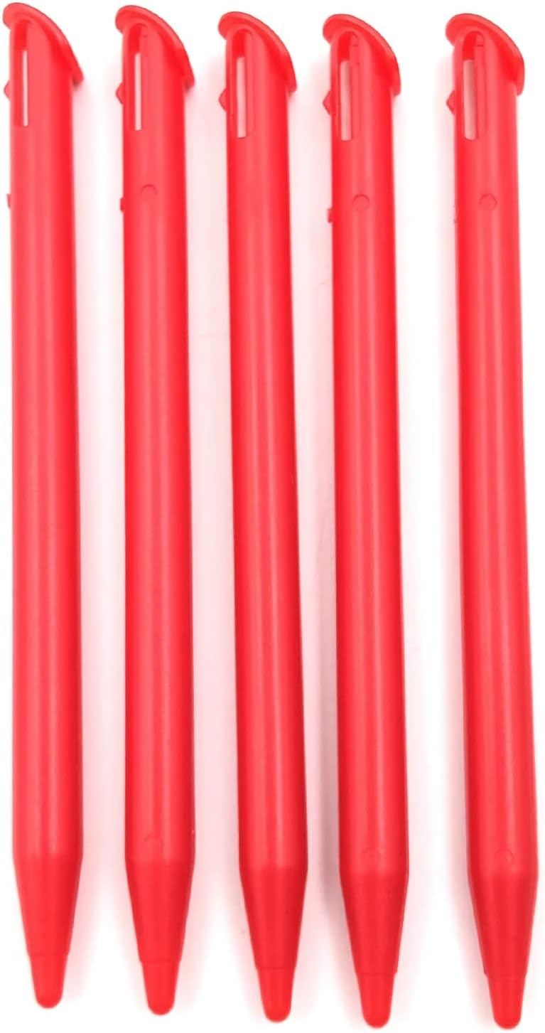 FainWan 5pcs Stylus Touch Pen Compatible with Nintendo 3DS XL, Replacement Red Color for 3DS XL - Image 1